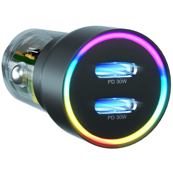 60W Dual USB C Car Charger