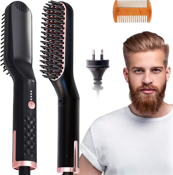 3IN1 Beard/Hair Straightener Comb with AU Plug